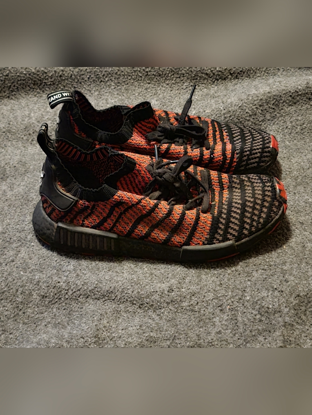 Adidas NMD R1 Primeknit "Collegiate Red" (SKU: D96817) Size 10